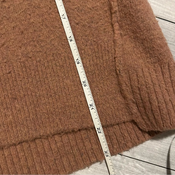 Madewell Connection Sweater Wool Acrylic Blend Brown Oversized XS - Picture 6 of 10